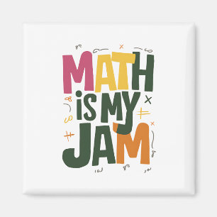 Groovy Math is My Jam First Day Back To School Magnet