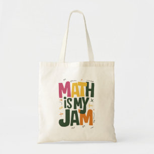 Groovy Math is My Jam First Day Back To School  Tote Bag