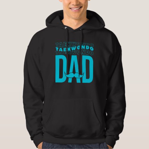 Groovy Mens Martial Arts Sports Taekwondo Dad Hoodie