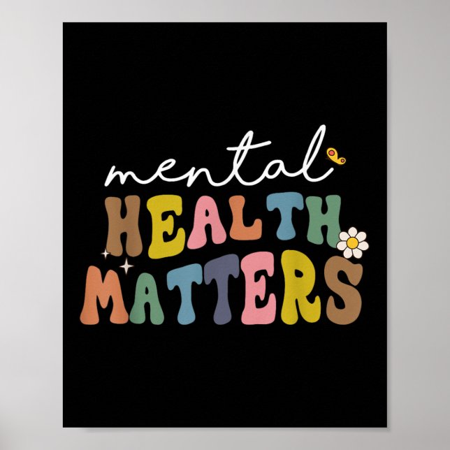 Groovy Mental Health S Human Brain Illness Awarene Poster (Front)