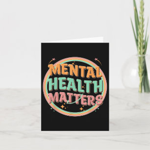 Groovy Mental Health S Human Mental Awareness Card