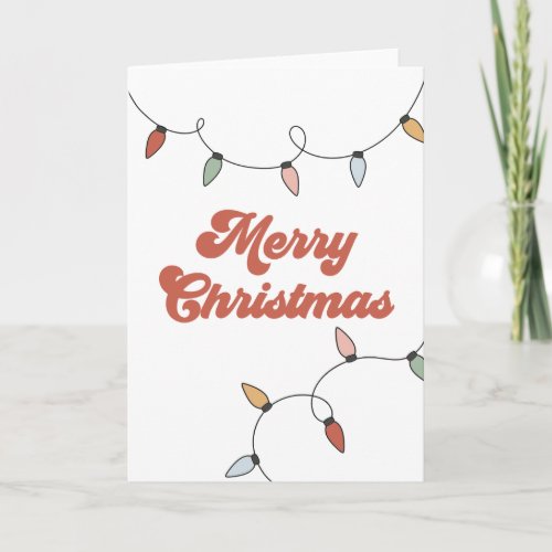 Groovy Merry Christmas Lights Card