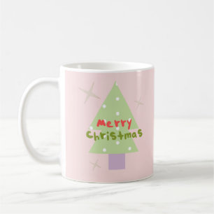 Groovy Merry Christmas Tree Coffee Mug
