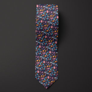 Groovy Microbes and Germs Neck Tie