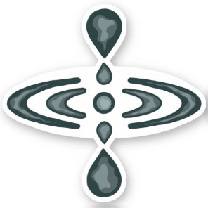 Groovy Mindfulness Symbol Sticker