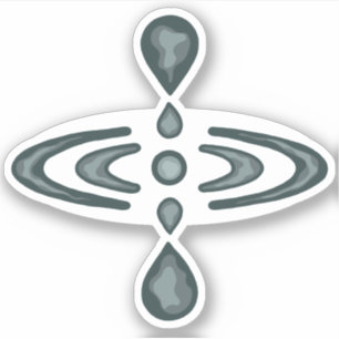 Groovy Mindfulness Symbol Sticker