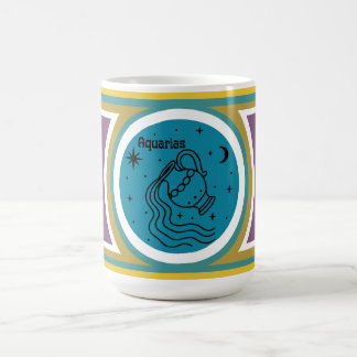 Groovy Mod Aquarias Zodiac Mug