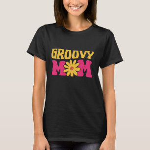 Groovy Mom Retro Flower T-Shirt