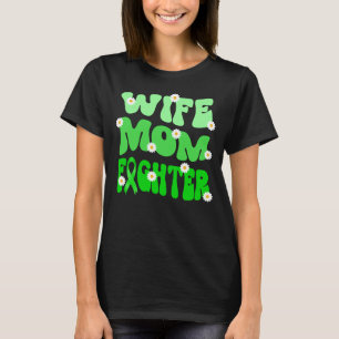 groovy mom wife fighter lymphoma cancer awareness T-Shirt