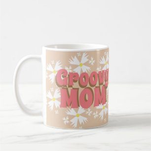 Groovy Mother's Day Mom Daisy Photo    Coffee Mug