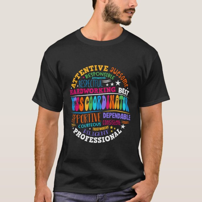 Groovy Mtss Coordinator School Counselor School Ps T-Shirt (Front)