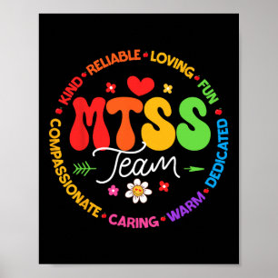 Groovy Mtss Team Coach School Counselor School Psy Poster