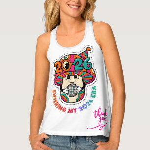 Groovy Mushroom Disco Ball Entering My 2026Era New Tank Top