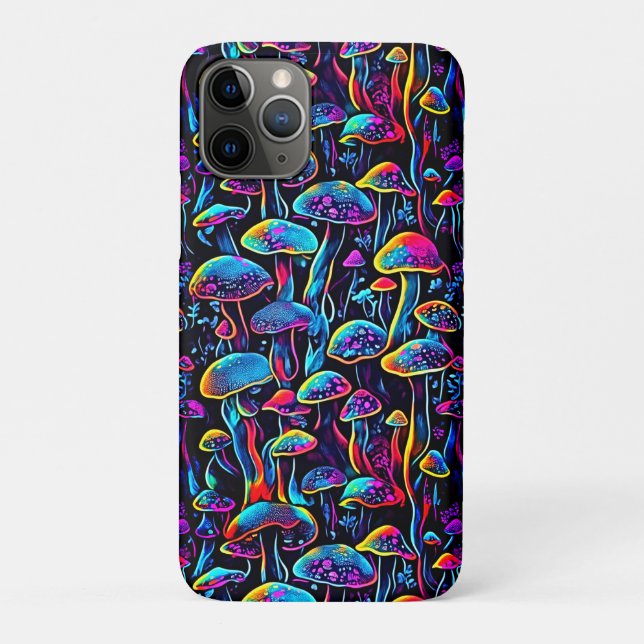 Groovy Mushrooms Pattern Case-Mate iPhone Case (Back)