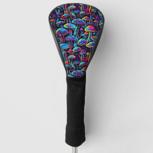 Groovy Mushrooms Pattern Golf Head Cover