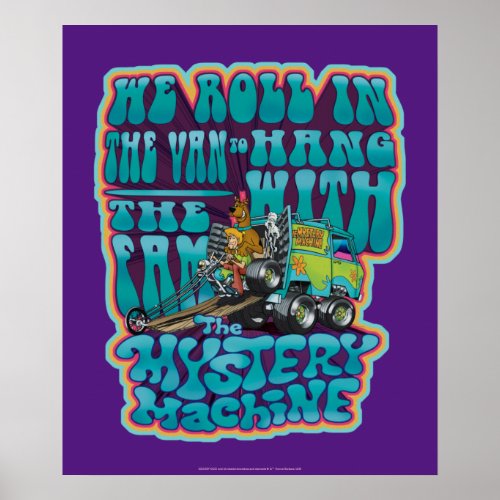 Groovy Mystery Machine Fam Graphic Poster