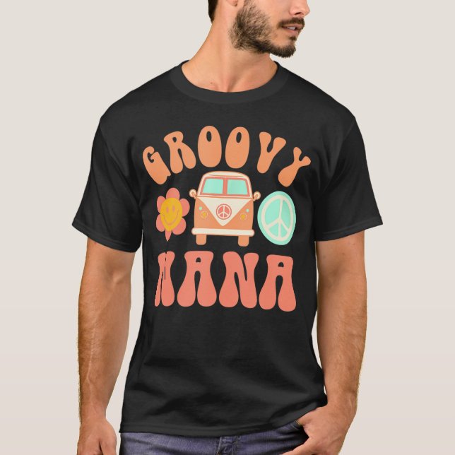 Groovy Nana Matching Family Birthday Party        T-Shirt (Front)