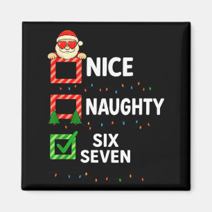 Groovy Naughty Six Seven 67 Christmas Family Xmas  Magnet