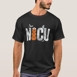 Groovy NICU Nurse Halloween Ghost Costume Neonatal T-Shirt