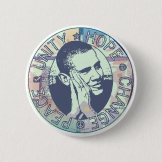Groovy Obama 2008 Gear Pinback Button