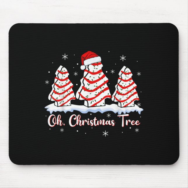 Groovy Oh Christmas Tree Cakes Debbie Beckey Jen C Mouse Pad (Front)