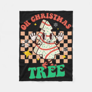 Groovy Oh Christmas Tree Cakes Debbie Becky Jen Ca Fleece Blanket