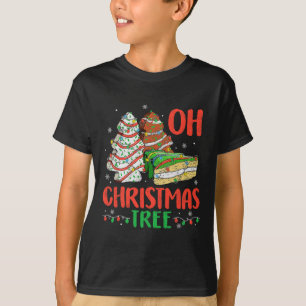 Groovy Oh Christmas Tree Cakes Debbie Becky Jen Ca T-Shirt