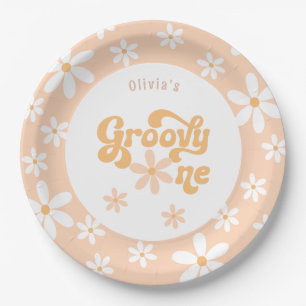 Groovy One 1st Birthday  Paper Plates