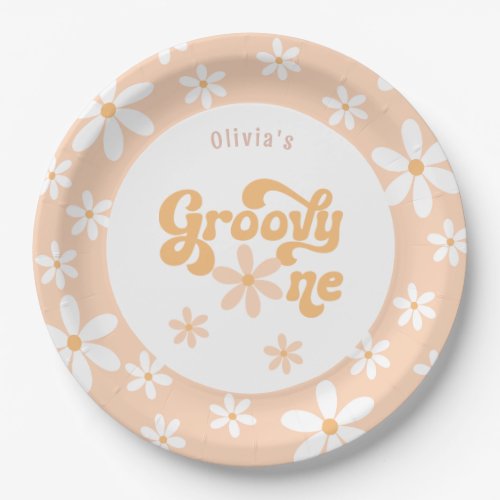 Groovy One 1st Birthday  Paper Plates