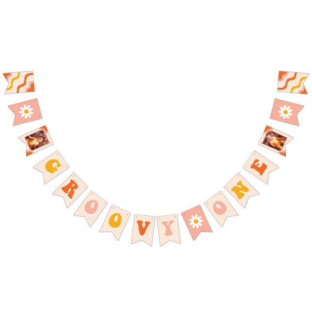 Groovy One First Birthday Photo Banner (All)