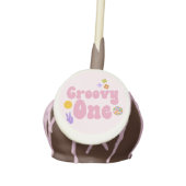 Groovy One Retro 70's 1st First Birthday Cake Pops (Front)