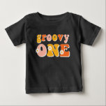Groovy One Retro First Birthday Shirt<br><div class="desc">This cute retro themed Groovy One shirt is perfect for their first birthday.</div>