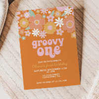 Groovy One Retro Floral first birthday
