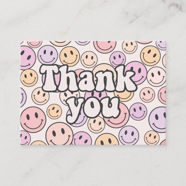 groovy Packaging Small business thank you cards (Front)