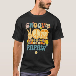 Groovy Papaw Retro Matching Family Baby Shower Fat T-Shirt