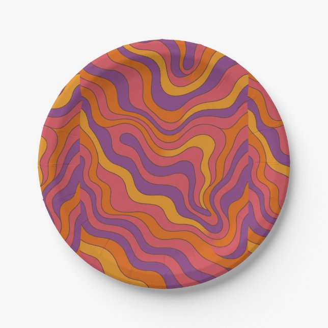 Groovy  paper plates (Front)