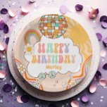 Groovy Party Retro Hippie 70s Rainbow Birthday Paper Plates<br><div class="desc">Retro Birthday themed party decor for your perfect celebration. Please see the matching collection for all items we have available.</div>