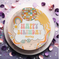 Groovy Party Retro Hippie 70s Rainbow Birthday