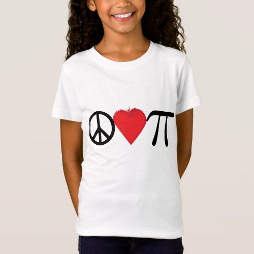 Groovy Peace Love Pi Symbols T_Shirt