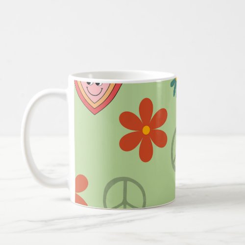 Groovy peace mug