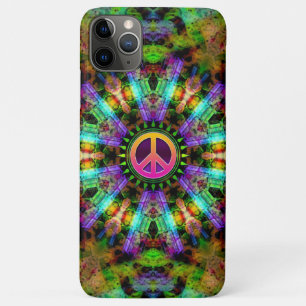 Groovy Peace Sign Rainbow Joy iPhone 11 Pro Max Case
