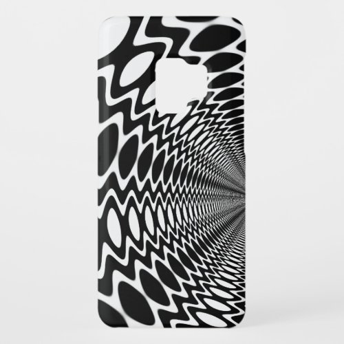 Groovy Peace Soundwaves BW Ver2 Galaxy S3 Case