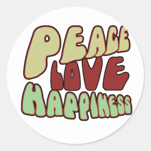 Groovy Peace Stickers | Zazzle