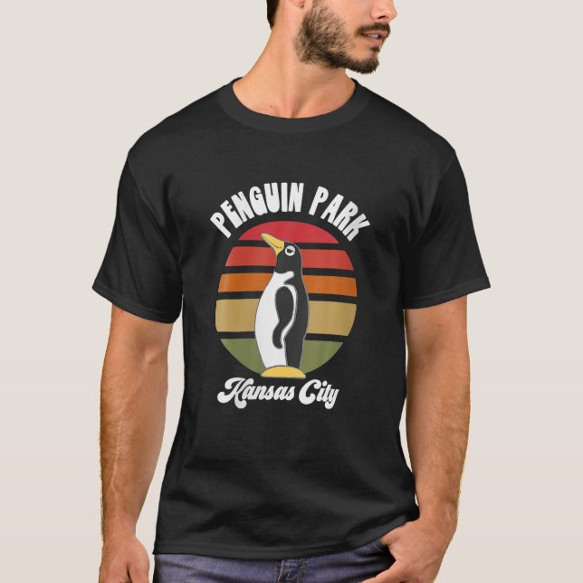 Groovy Penguin Park T-Shirt (Front)