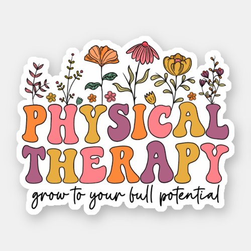 Groovy Physical Therapist _ Cute Physical Therapy Sticker