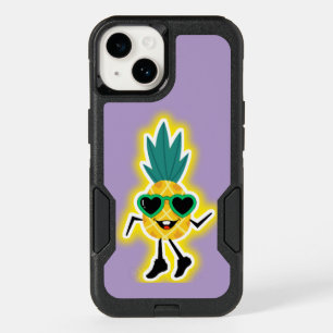Groovy Pineapple Vibes – Cool Fruit Cartoon OtterBox iPhone 14 Case