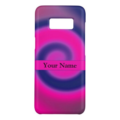 Groovy Pink Blue Swirl Abstract Case-Mate Samsung Galaxy S8 Case
