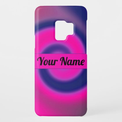 Groovy Pink Blue Swirl Abstract Case-Mate Samsung Galaxy S9 Case