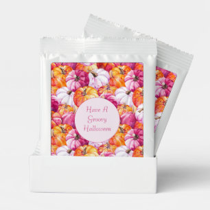 Groovy Pink Blush Orange Halloween Pumpkins Margarita Drink Mix