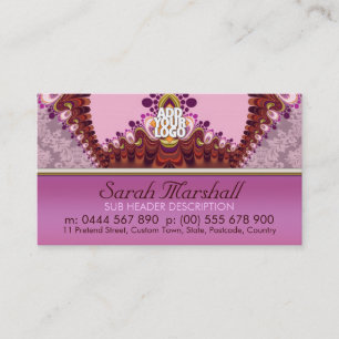 Groovy Pink Goddess Fashion Business Card
